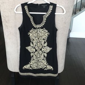 Holiday New Years Black embroidered Dress 👗